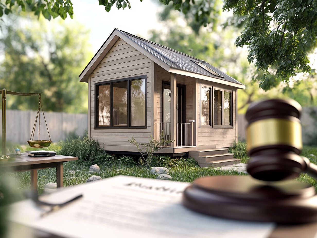 Illustration of zoning laws for tiny house rentals