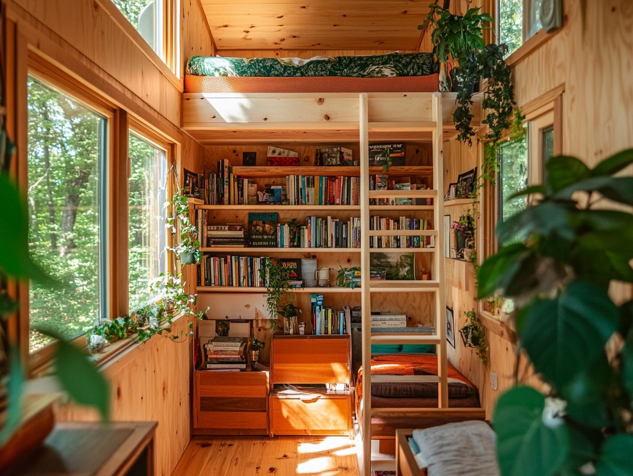 How can I make the most of vertical space in my tiny house?