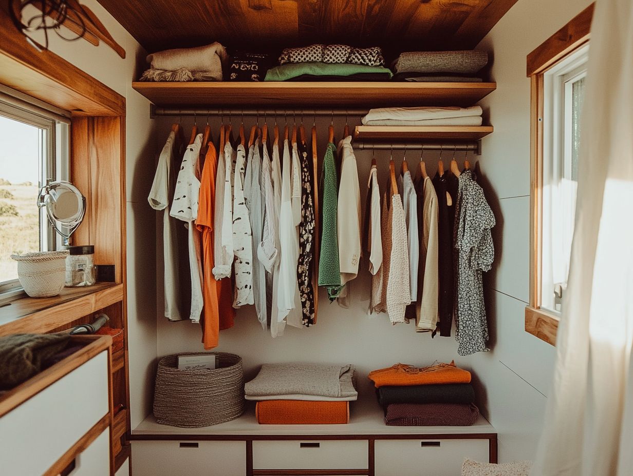 1. How can I maximize closet space in my tiny house?