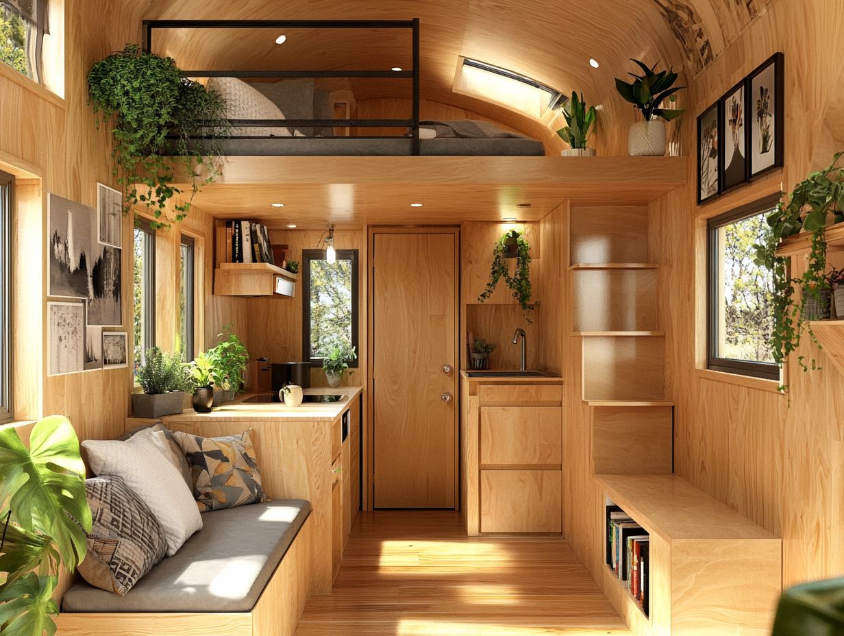 Why is privacy important in tiny house layouts along with energy efficiency?