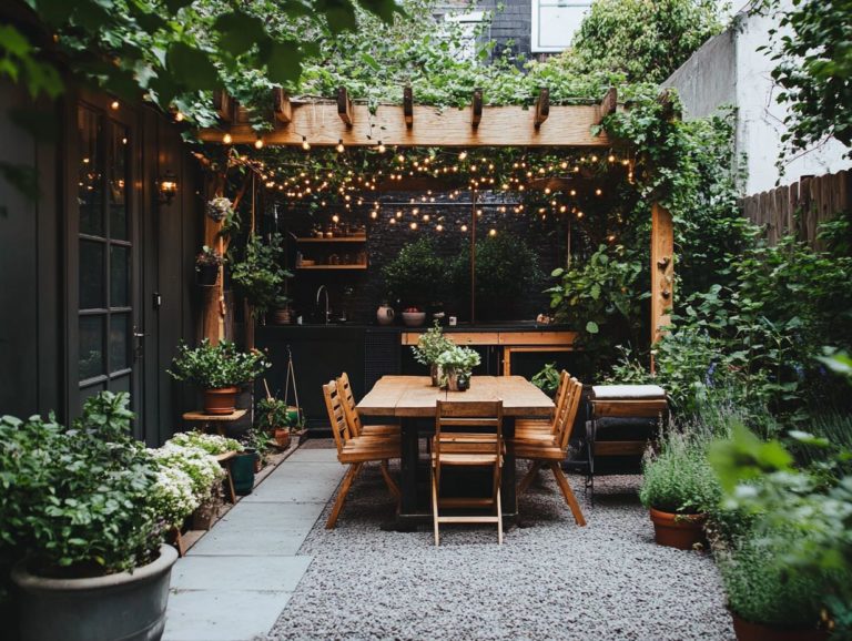 Maximizing Small Outdoor Areas in Tiny Living