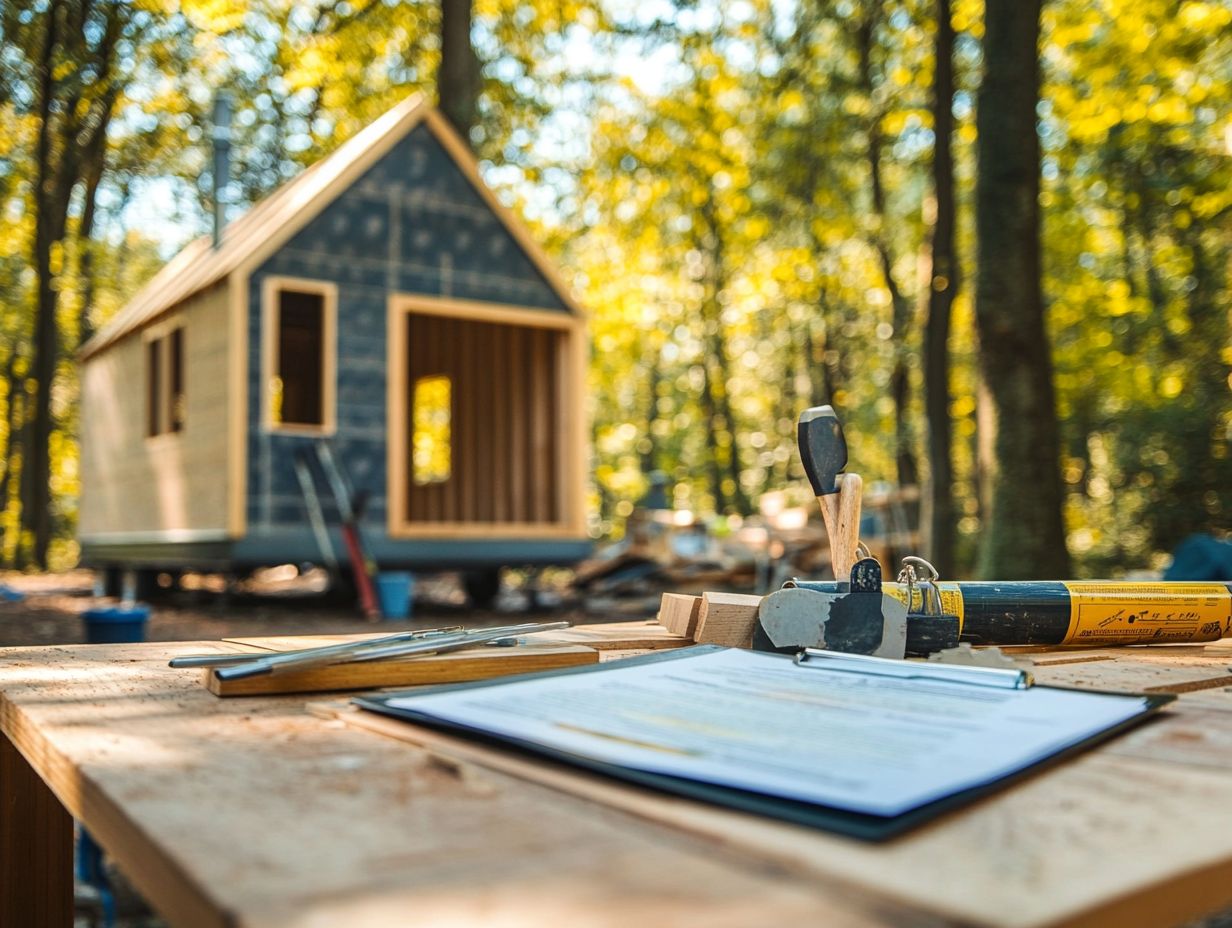 Visual guide to key takeaways on tiny house permits
