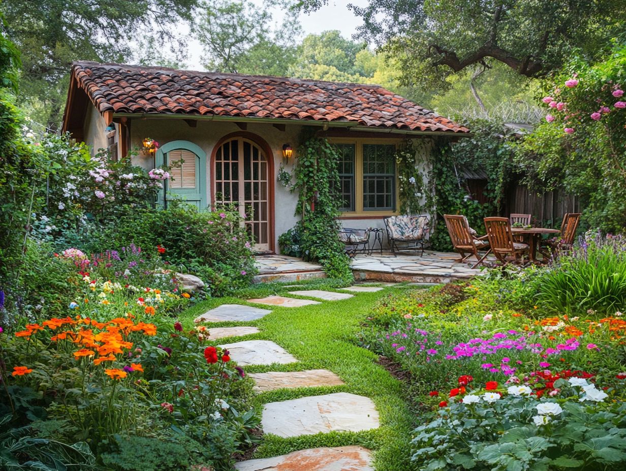 A stunning example of tiny house landscaping