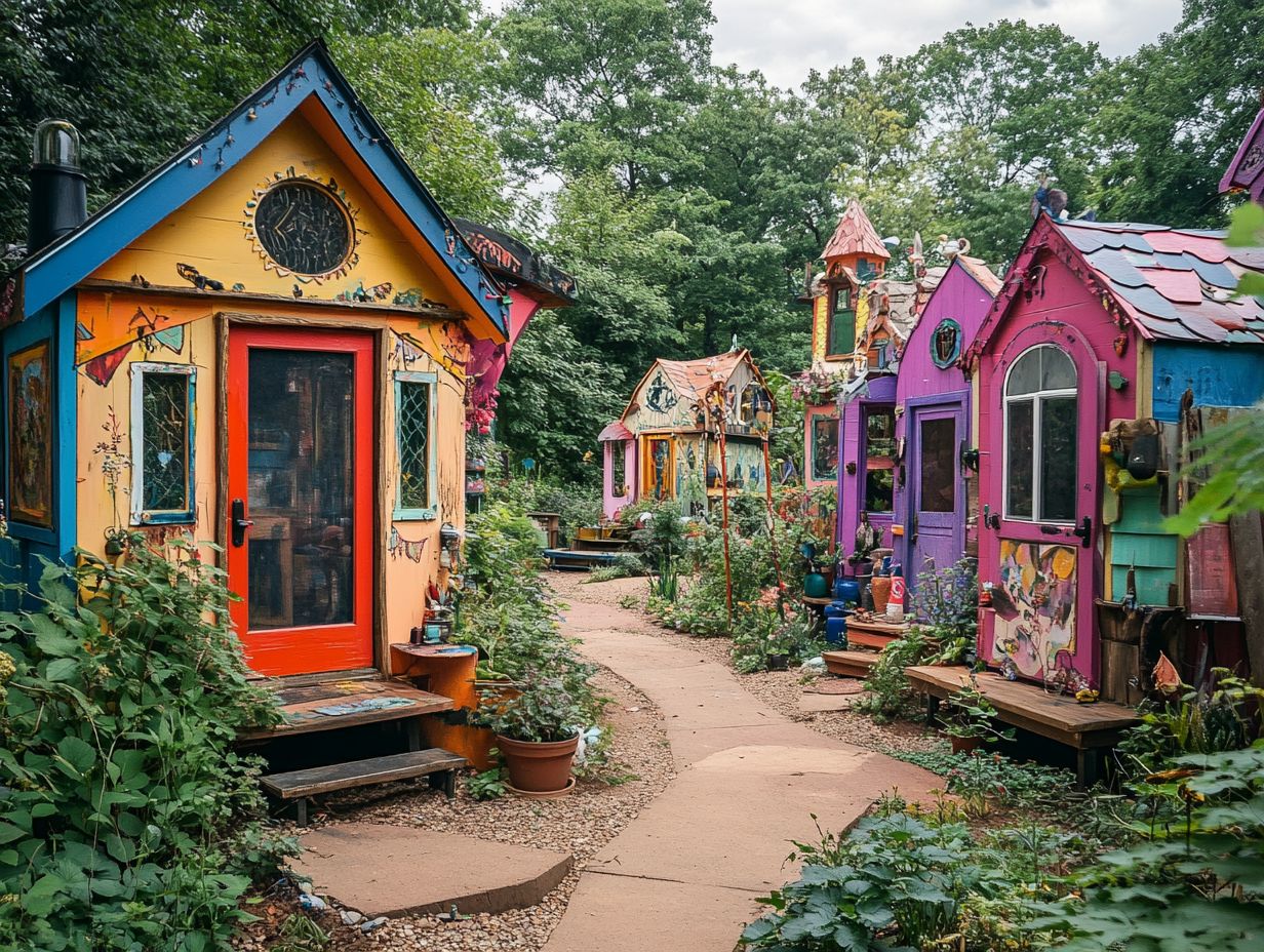 Discover the Challenges of Living in a Tiny House Community for Artists!