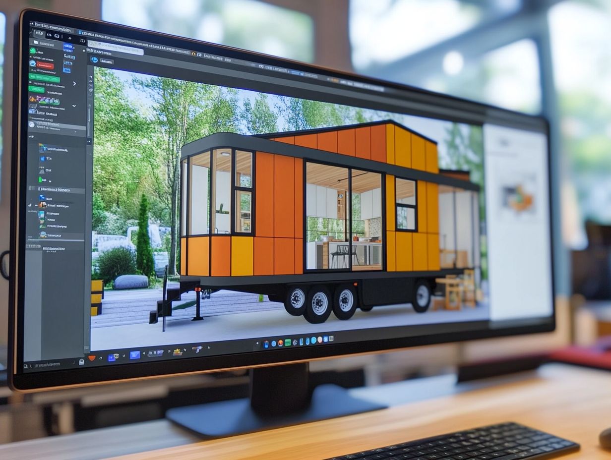 Illustration showcasing the top tiny house design software for 2024