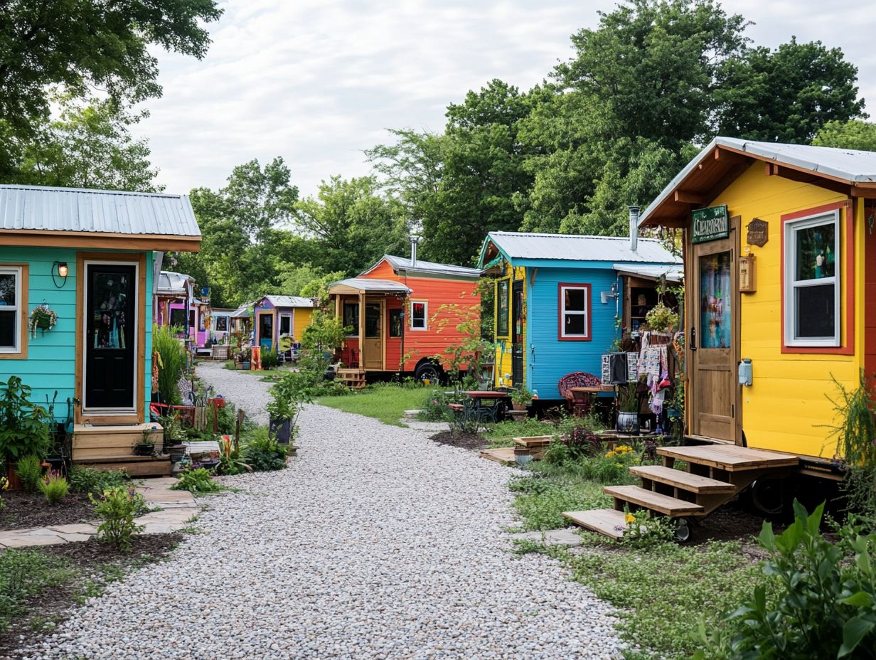 Illustration of the impact of tiny house communities on local economies