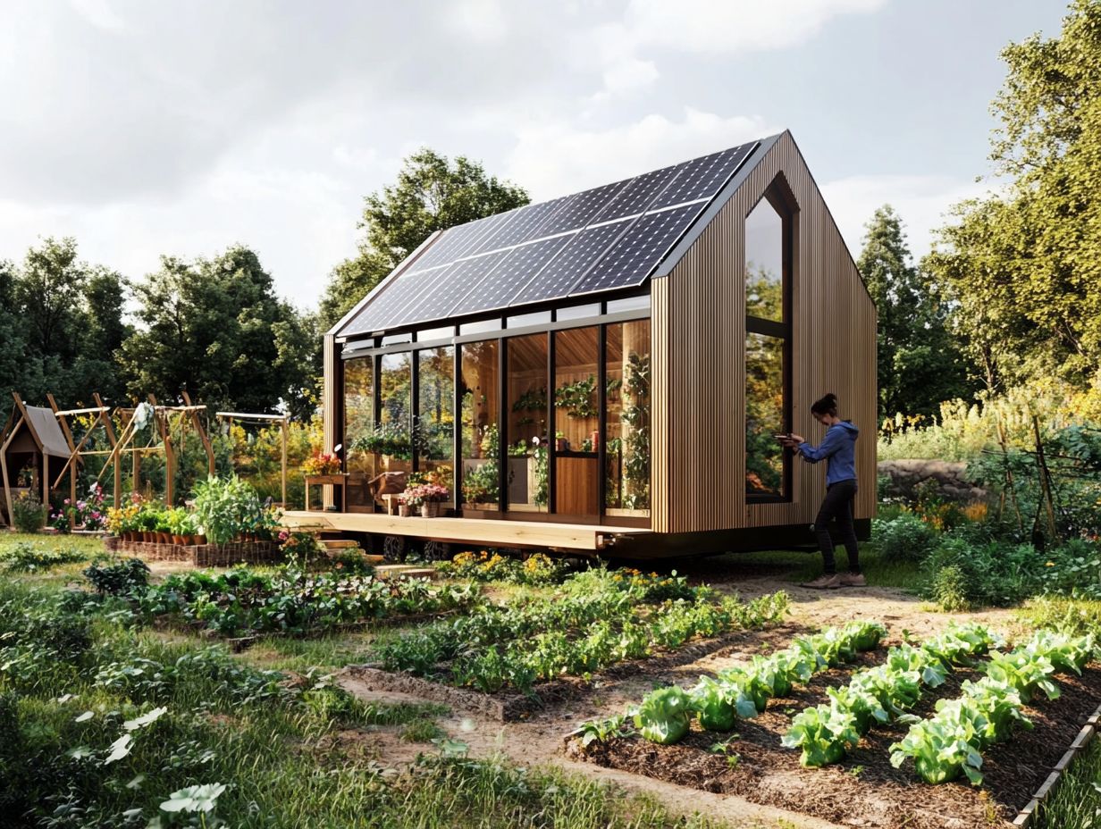 How does tiny living contribute to sustainability?