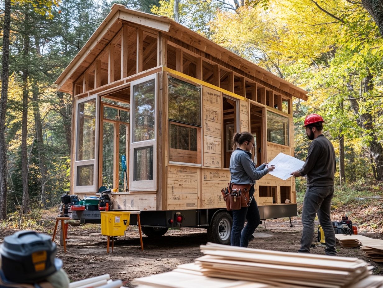 Illustration of key takeaways for building tiny houses