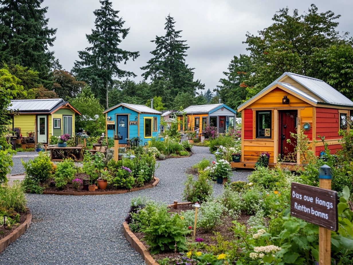 A visual representation of obstacles to establishing tiny house communities