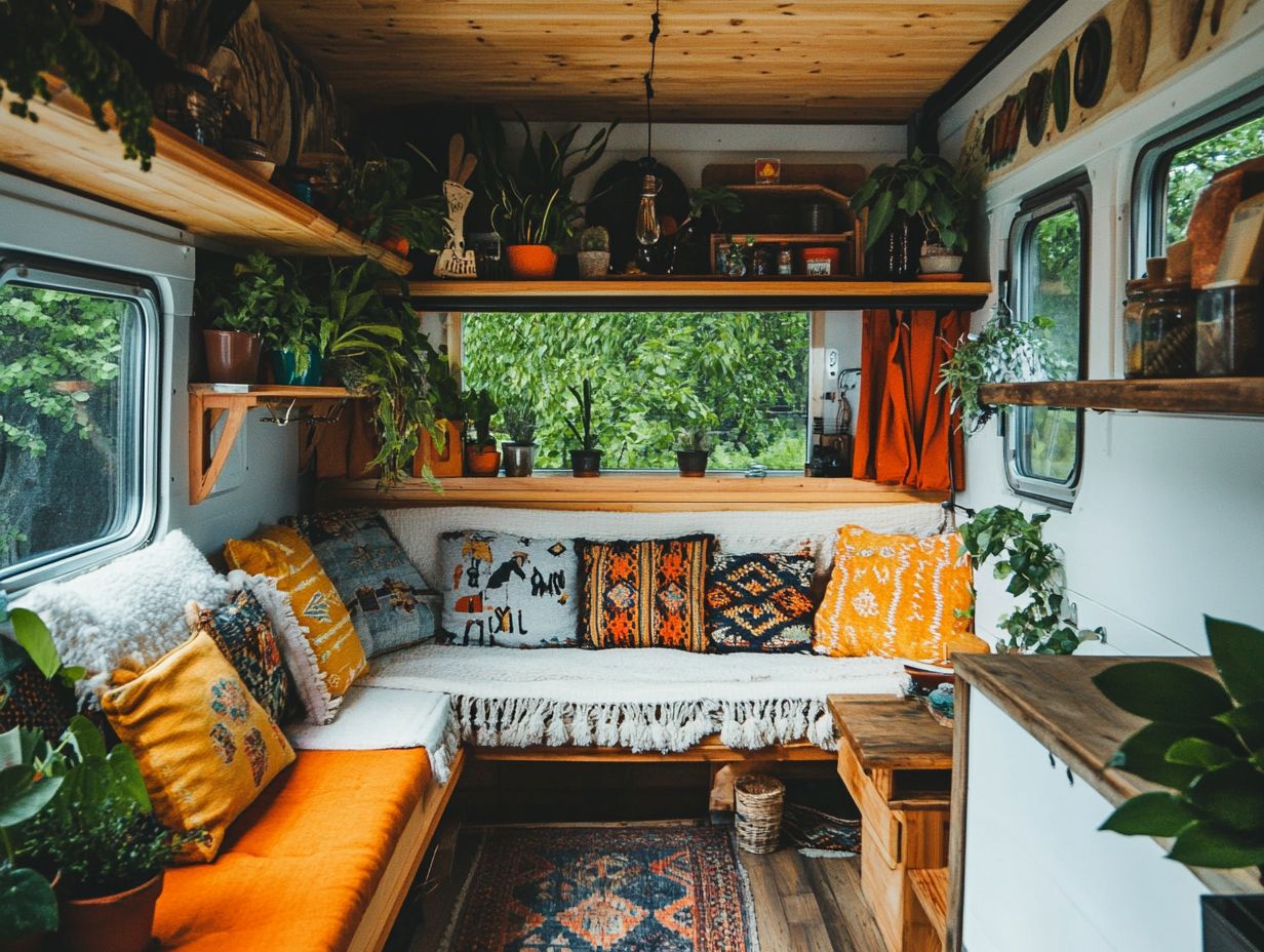 Creative use of vintage suitcases as stylish shelves.