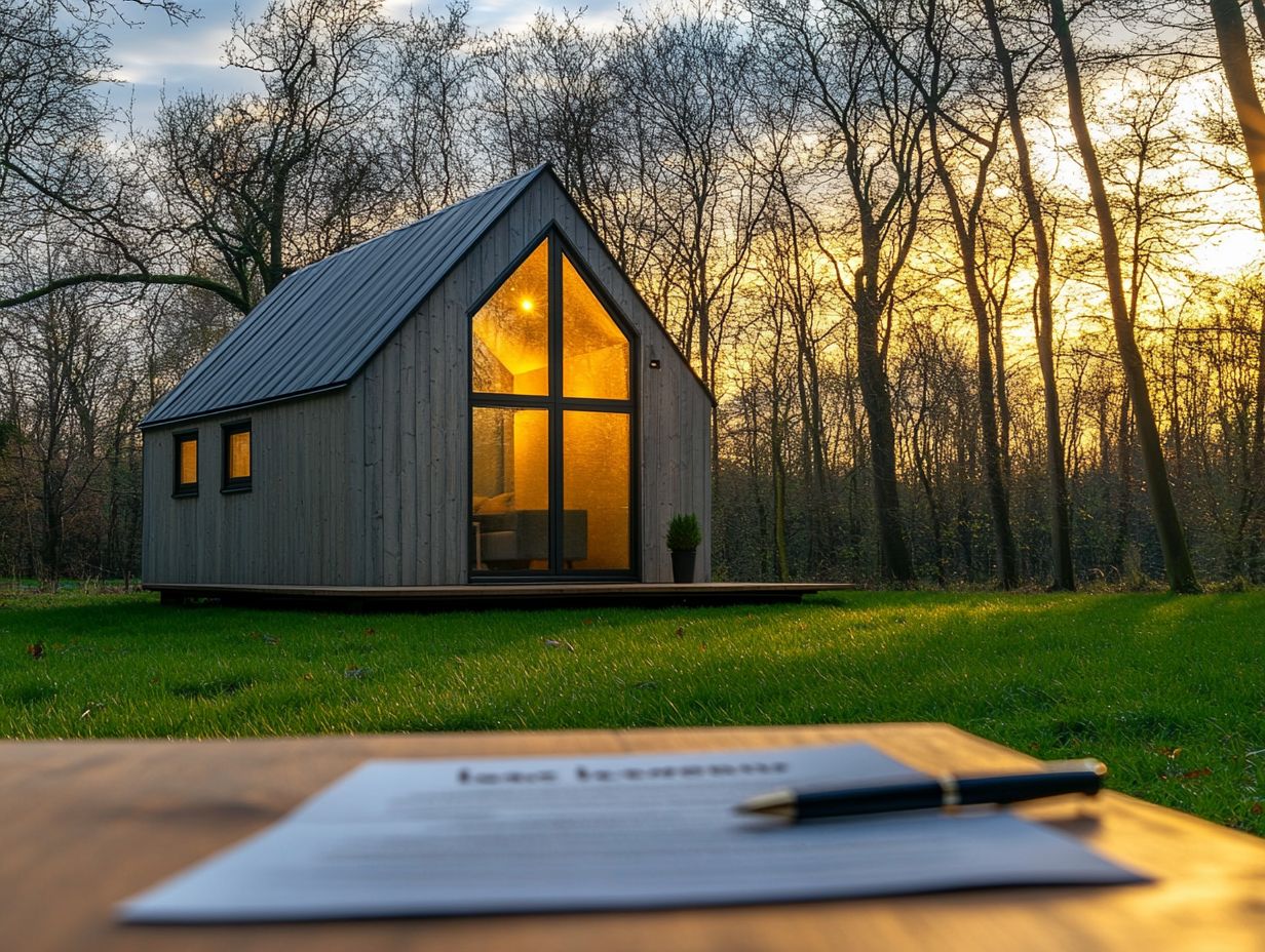 What is considered legal when it comes to owning land for a tiny house?