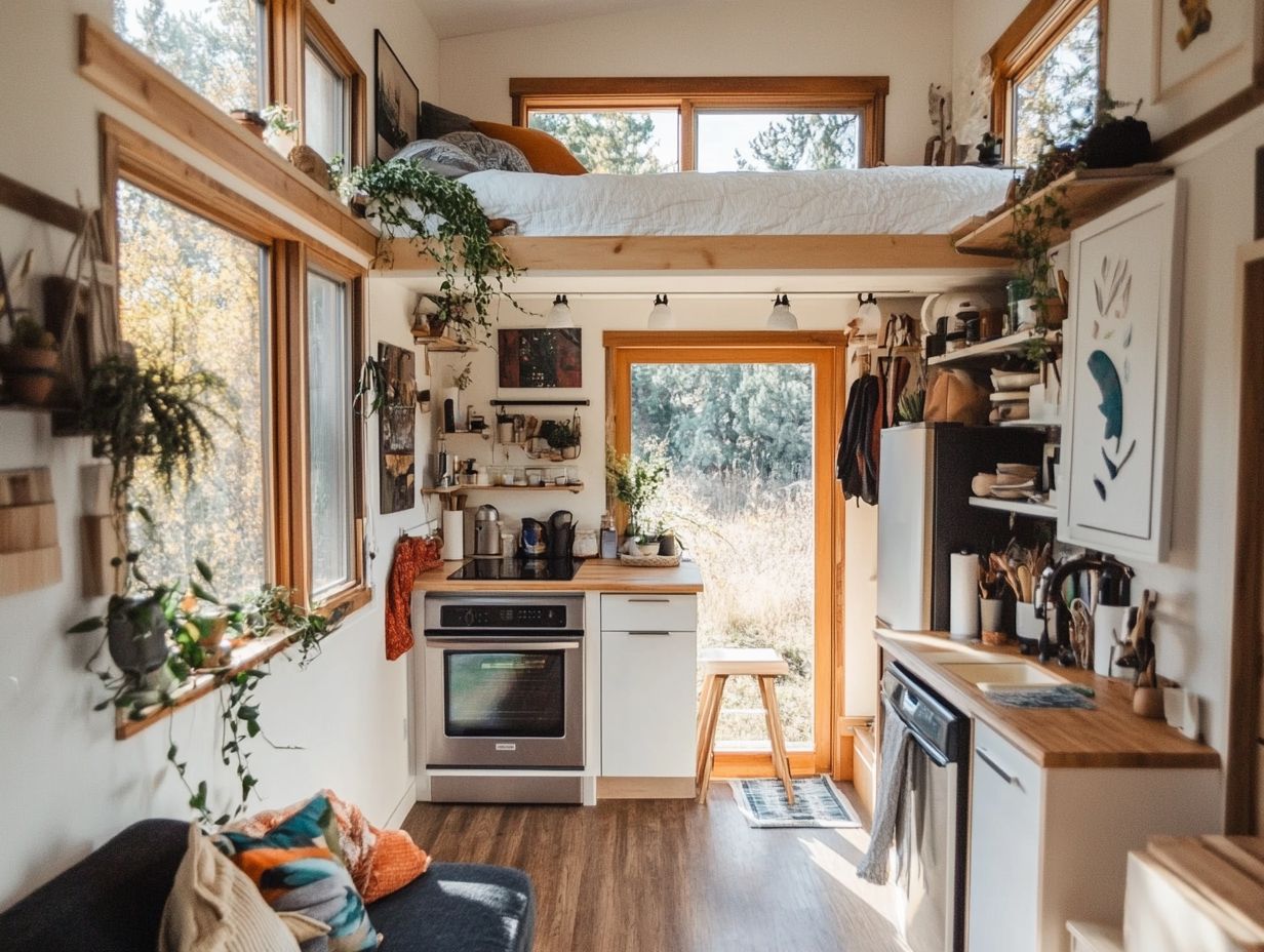 What are some lessons learned from living in a tiny house?