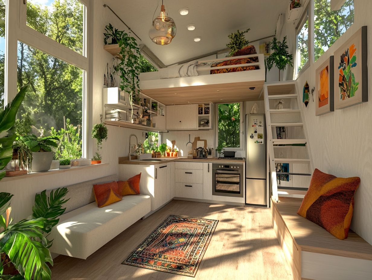 Image depicting effective organization in a tiny house