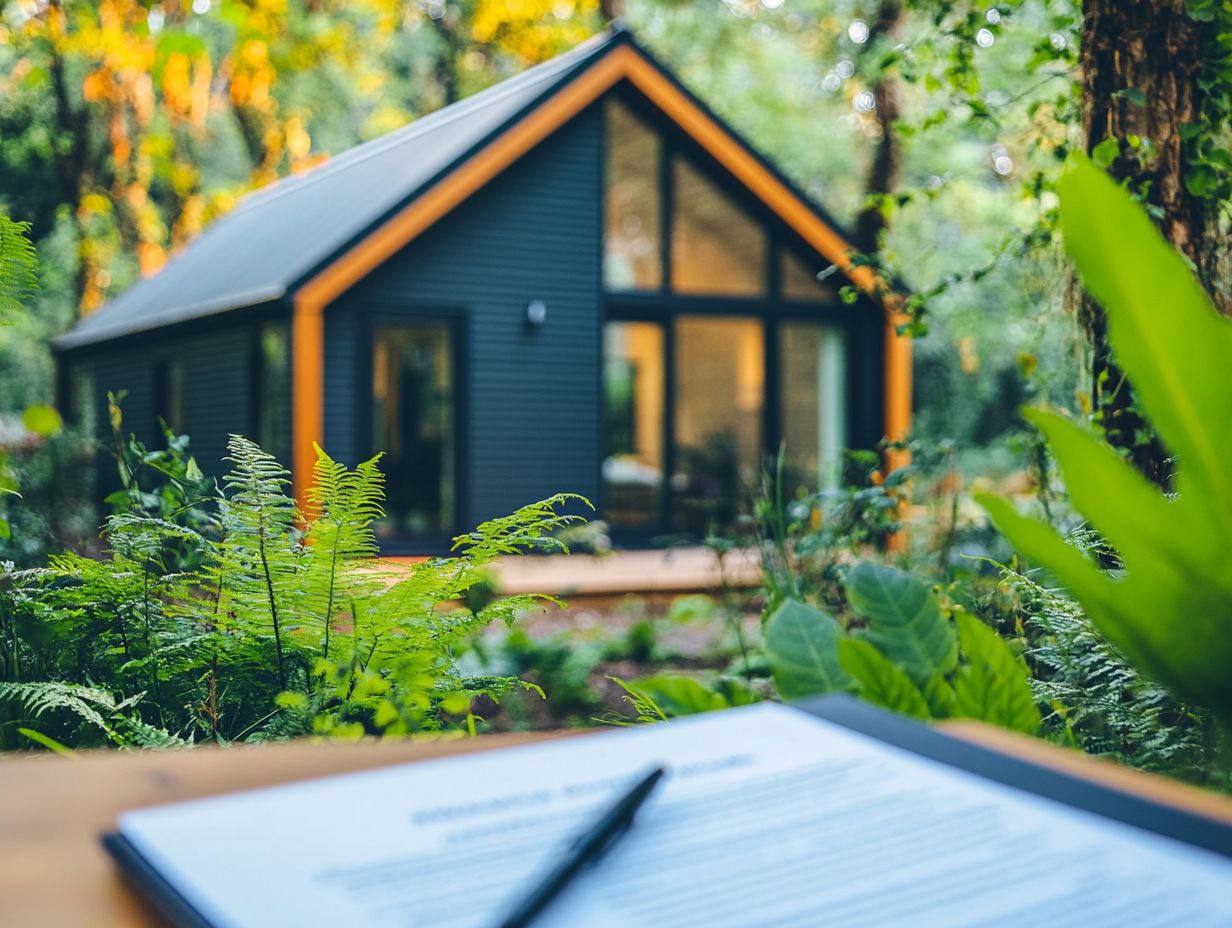 Image showcasing frequently asked questions about tiny houses