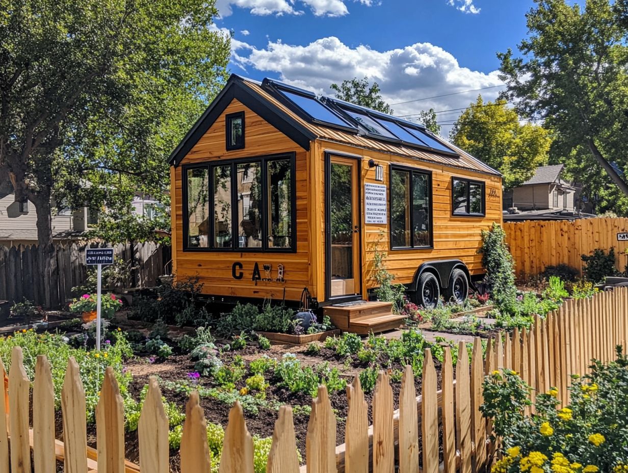 Image showing frequently asked questions about tiny houses