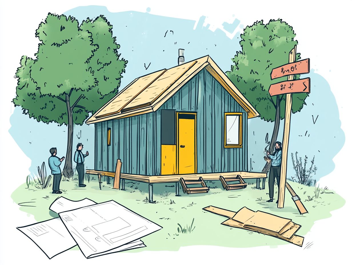 An infographic about tiny house zoning laws.