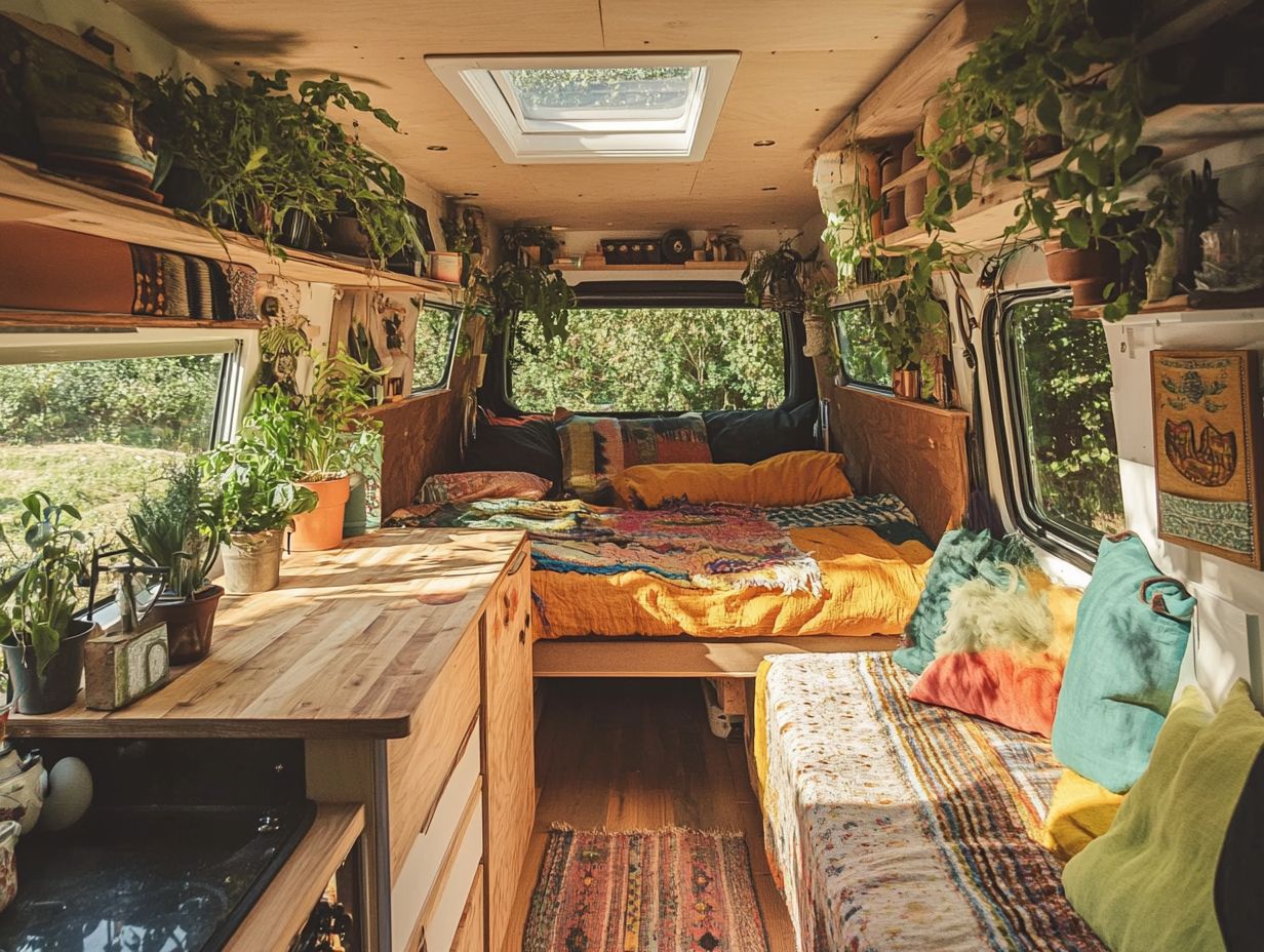 Image of a van conversion process