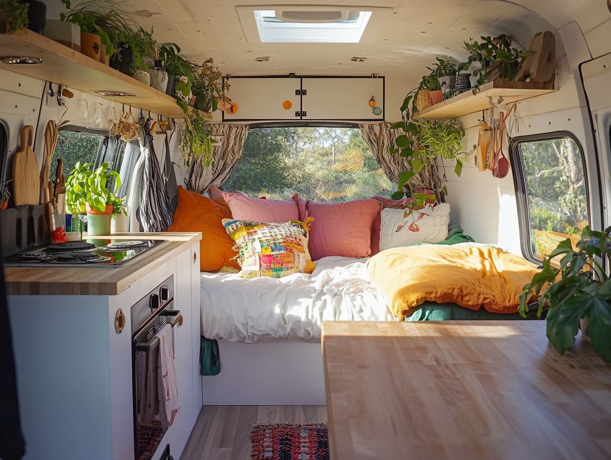 Image of a van conversion process