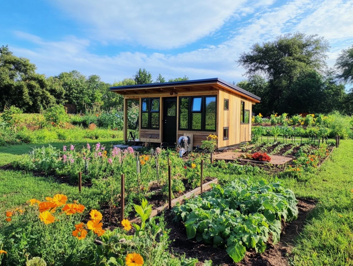 Examples of biodegradable materials for tiny houses