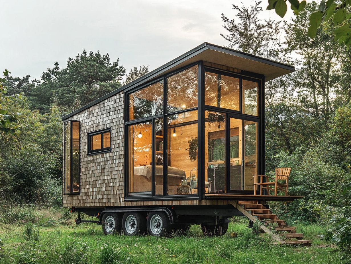 Visual summary of key takeaways about tiny houses.