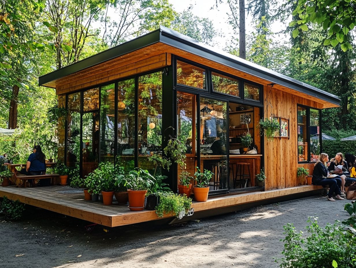 A beautiful tiny house promoting sustainable living