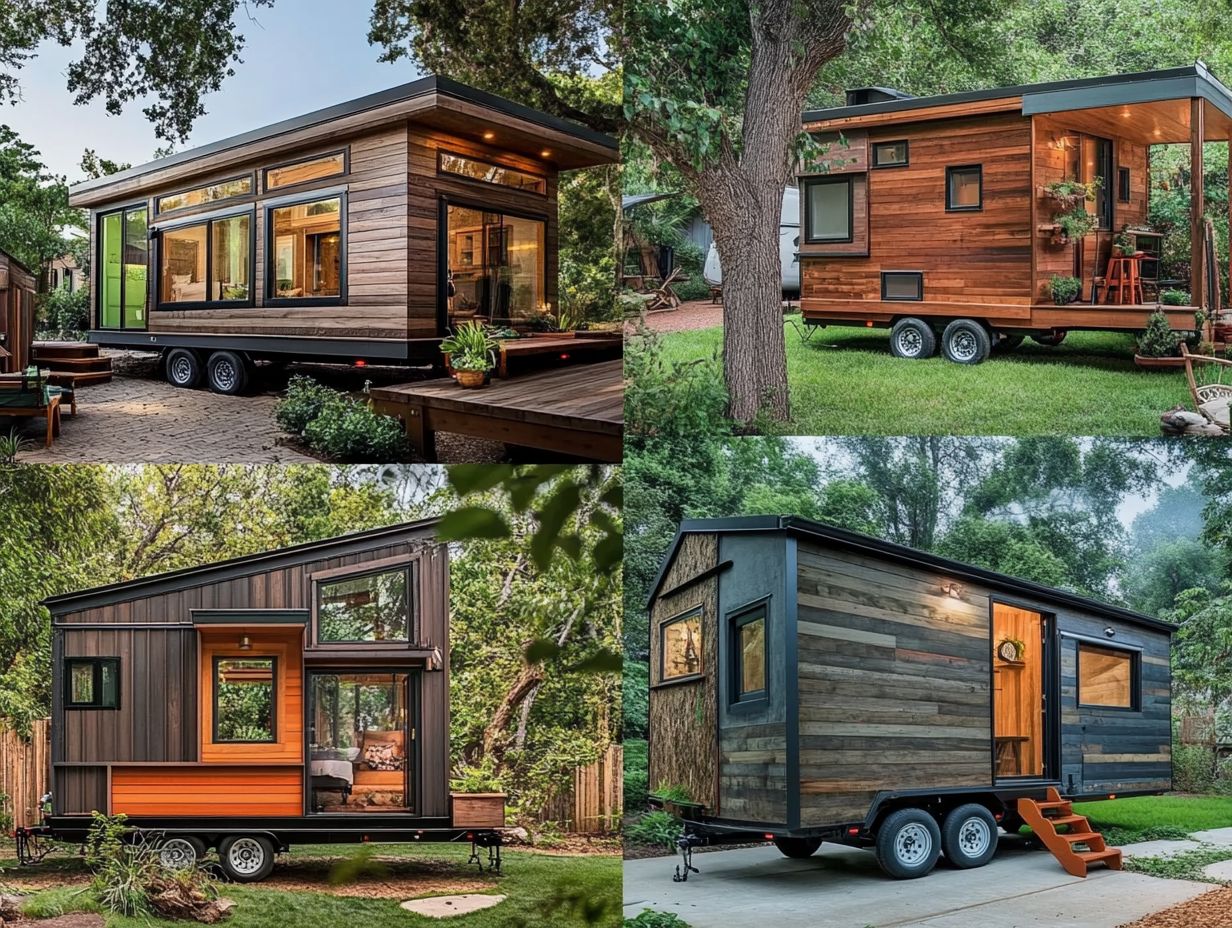 A beautifully designed Traditional Tiny House showing rustic charm and modern functionality.