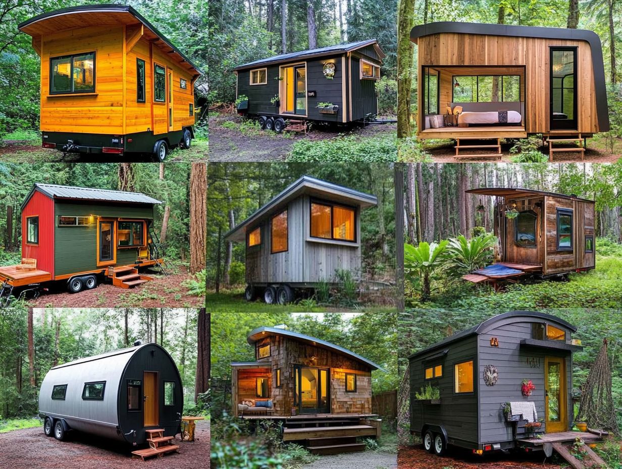 A modern Off-Grid Tiny House showcasing self-sufficient living and natural surroundings.