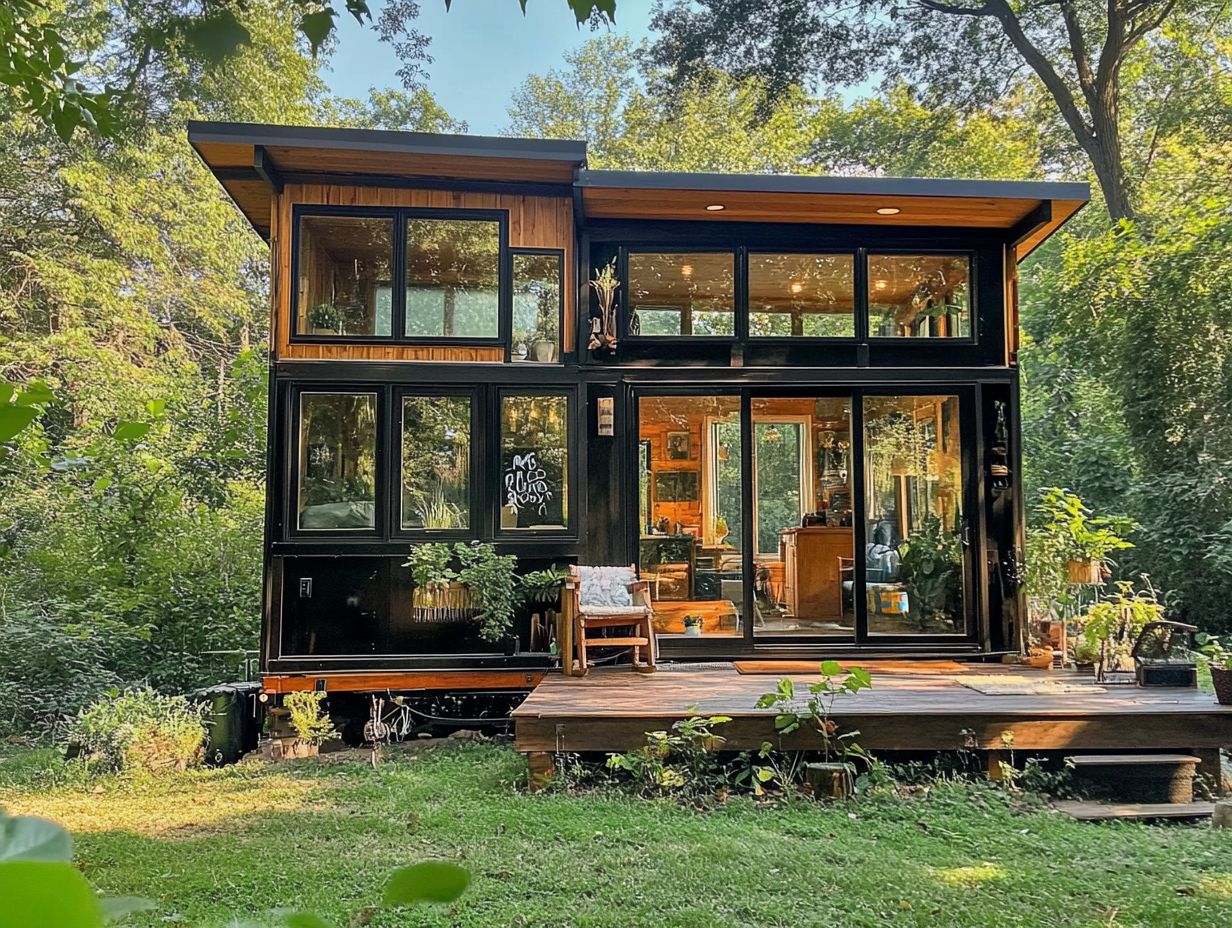 An inviting tiny house that illustrates the concept of tiny house living.