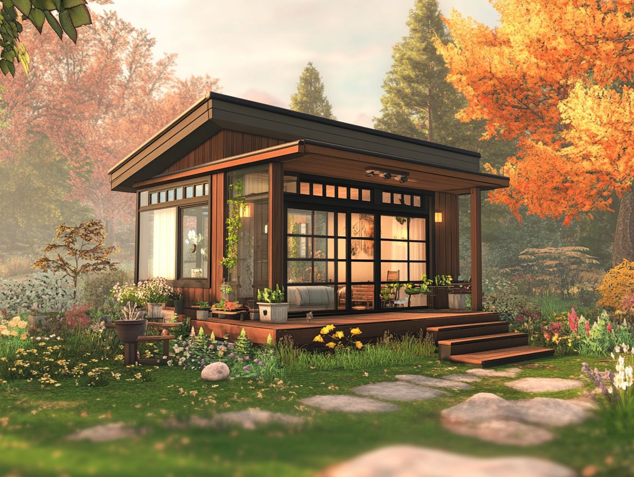 Infographic on considerations before building a tiny house.